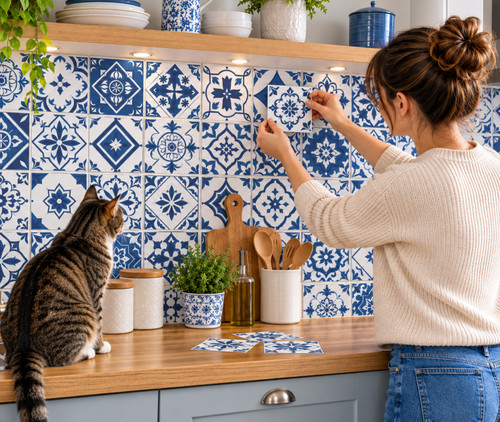 Tile stickers mosaic - tile,