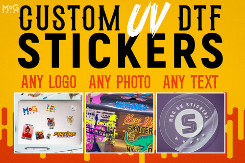 Custom dtf stickers - uv,