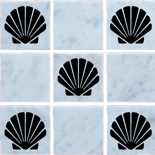 Sea shell vinyl tile - 30, x