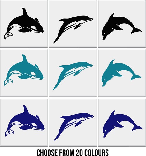 Bathroom tile stickers dolphin - bathroom,