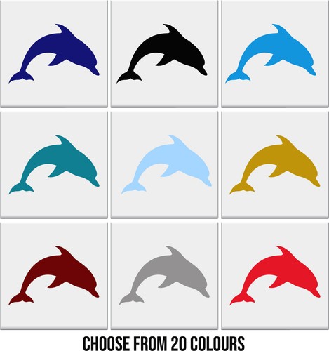 Bathroom tile stickers dolphin - stickers,