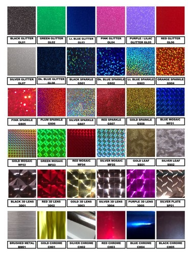 Glitter mosaic tile stickers - glitter,