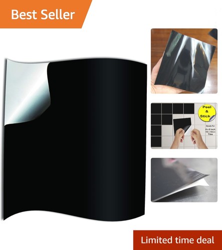 Black tile stickers 6x6inch - 50,