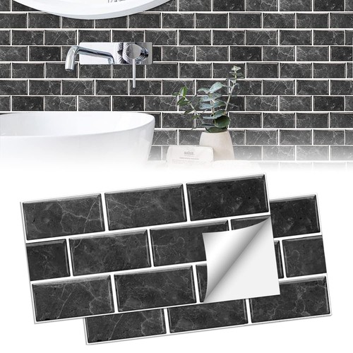 12pcs brick tile stickers self - brick,