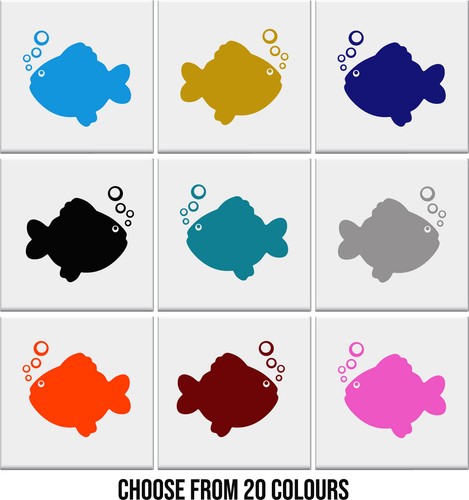 Bathroom tile stickers fish - bathroom,