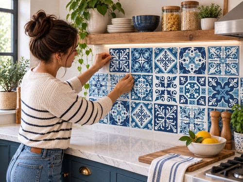 Tile stickers mosaic transfers - mosaic,