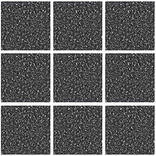 Black granite mosaic tile - black,